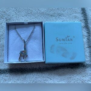 New in Box Beautiful multicolored gymnastics necklace
